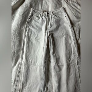 Ksubi White Wide Leg High Waisted Jeans